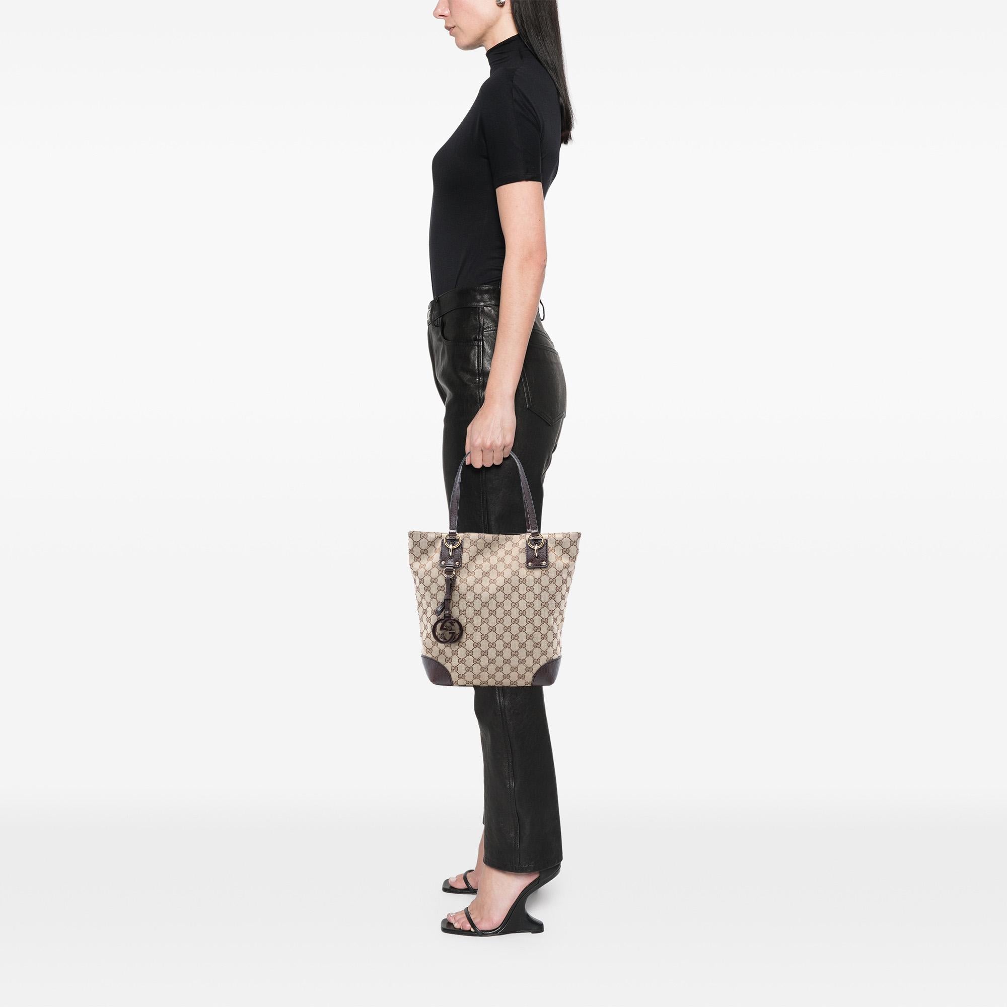 Gucci GG Canvas GG Charm Tote