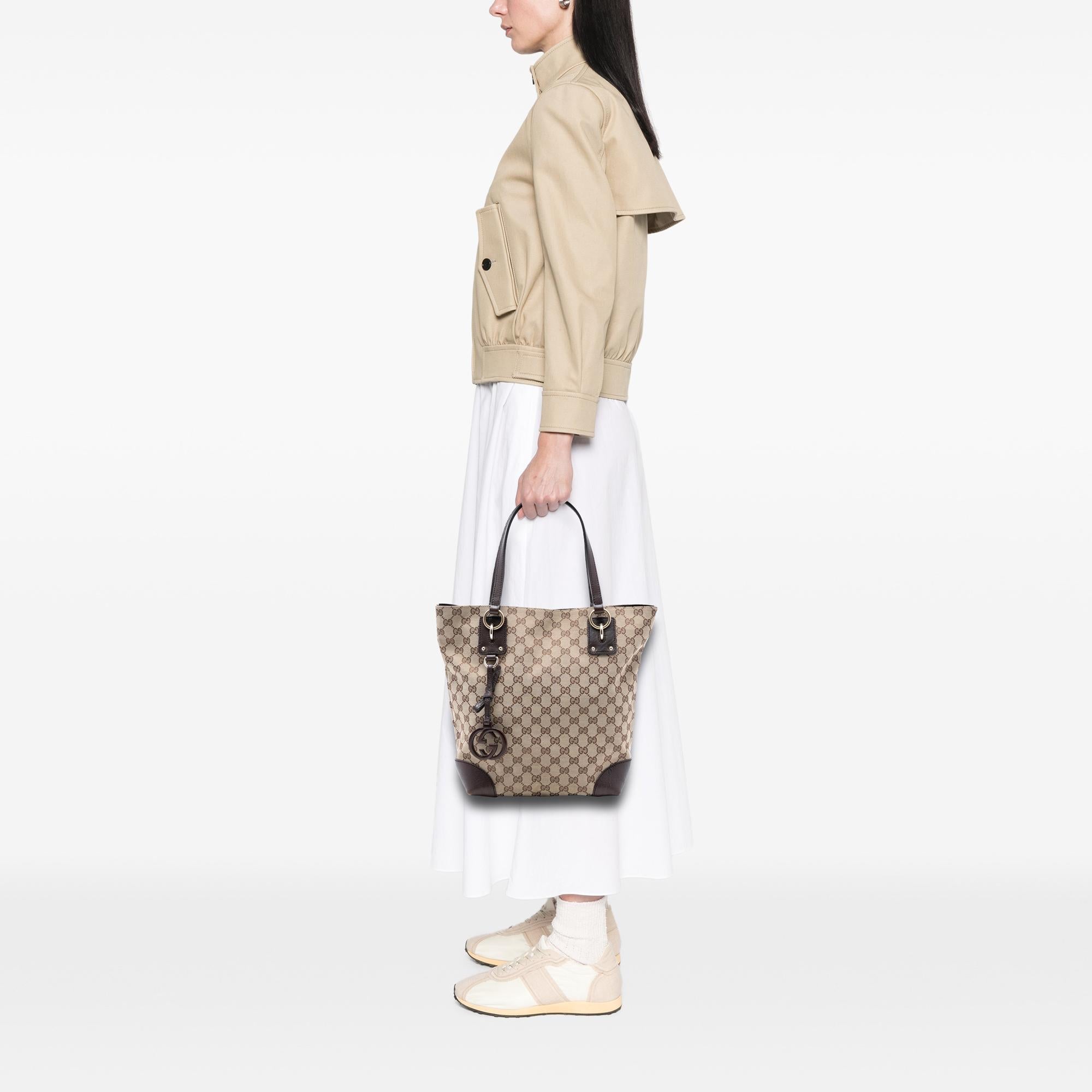 Gucci GG Canvas GG Charm Tote