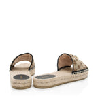 Gucci GG Canvas GG Marmont Pilar Espadrille Slides - Size 8.5 / 38.5 (SHF-pnlKc7)