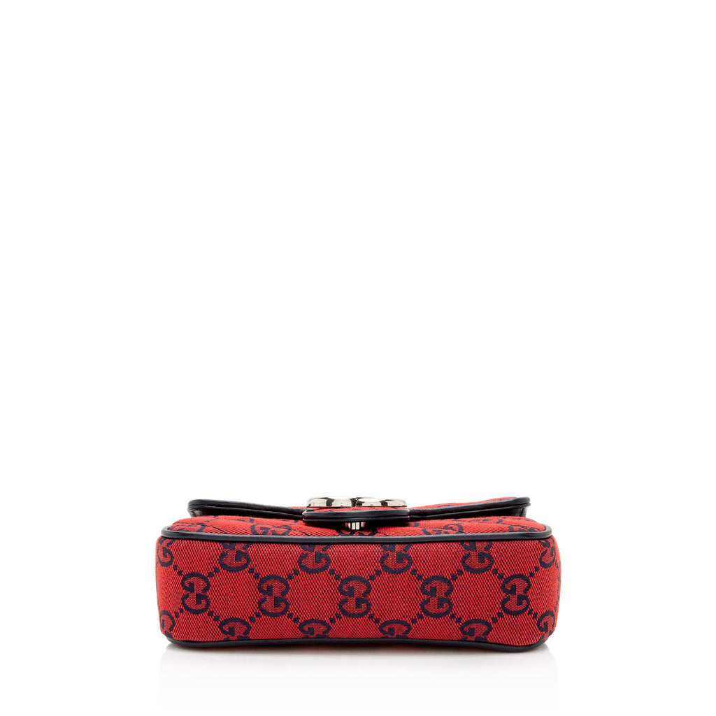 Gucci GG Canvas GG Marmont Mini Flap Bag