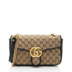 Gucci GG Canvas GG Marmont Small Flap Shoulder Bag (SHF-gUhUoV)
