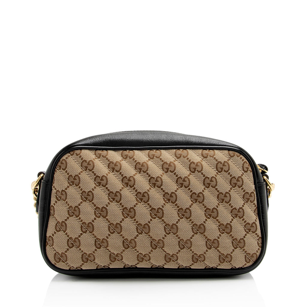 Gucci GG Canvas GG Marmont Small Shoulder Bag (SHF-OkDG16)