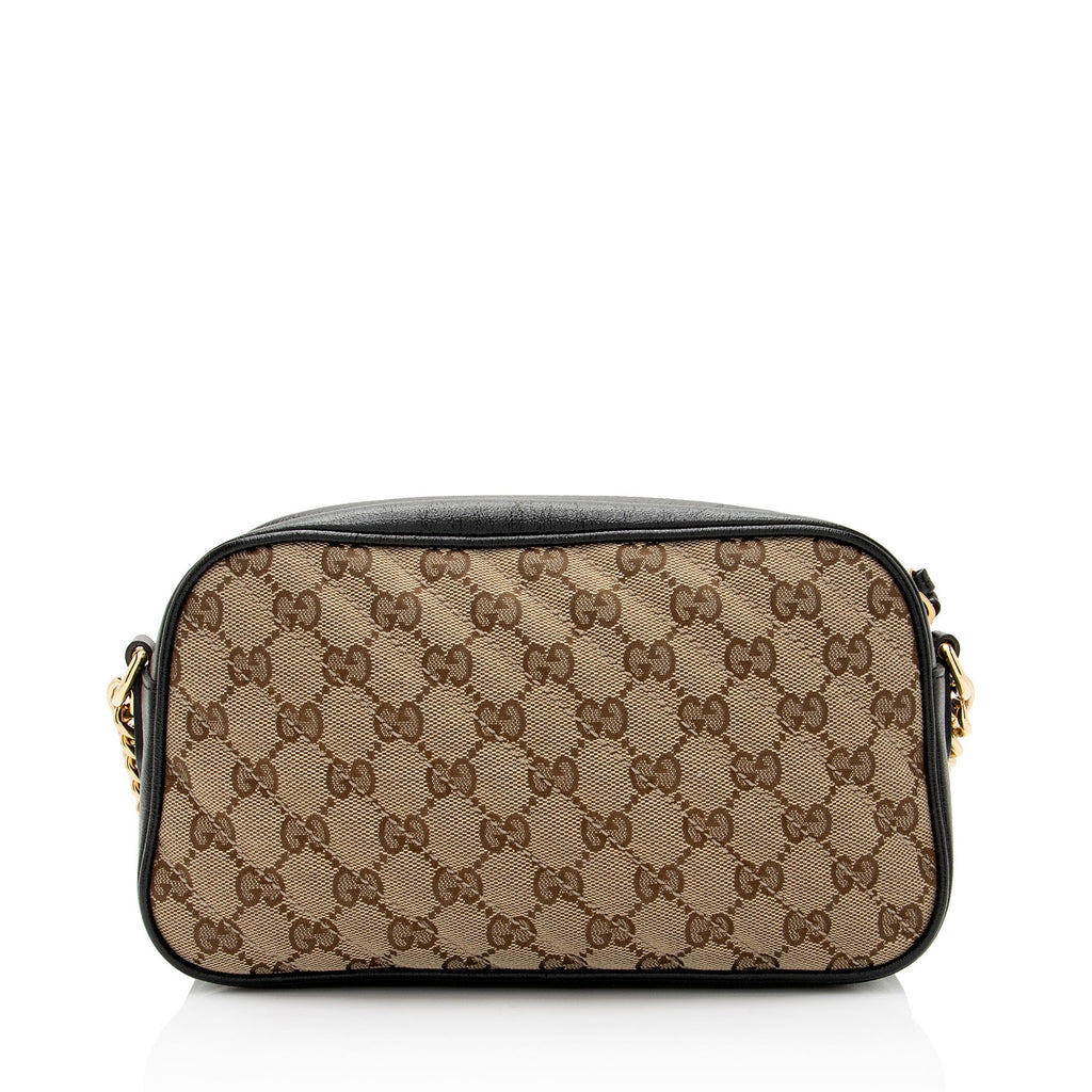 Gucci GG Canvas GG Marmont Small Shoulder Bag (SHF-6MAduD)