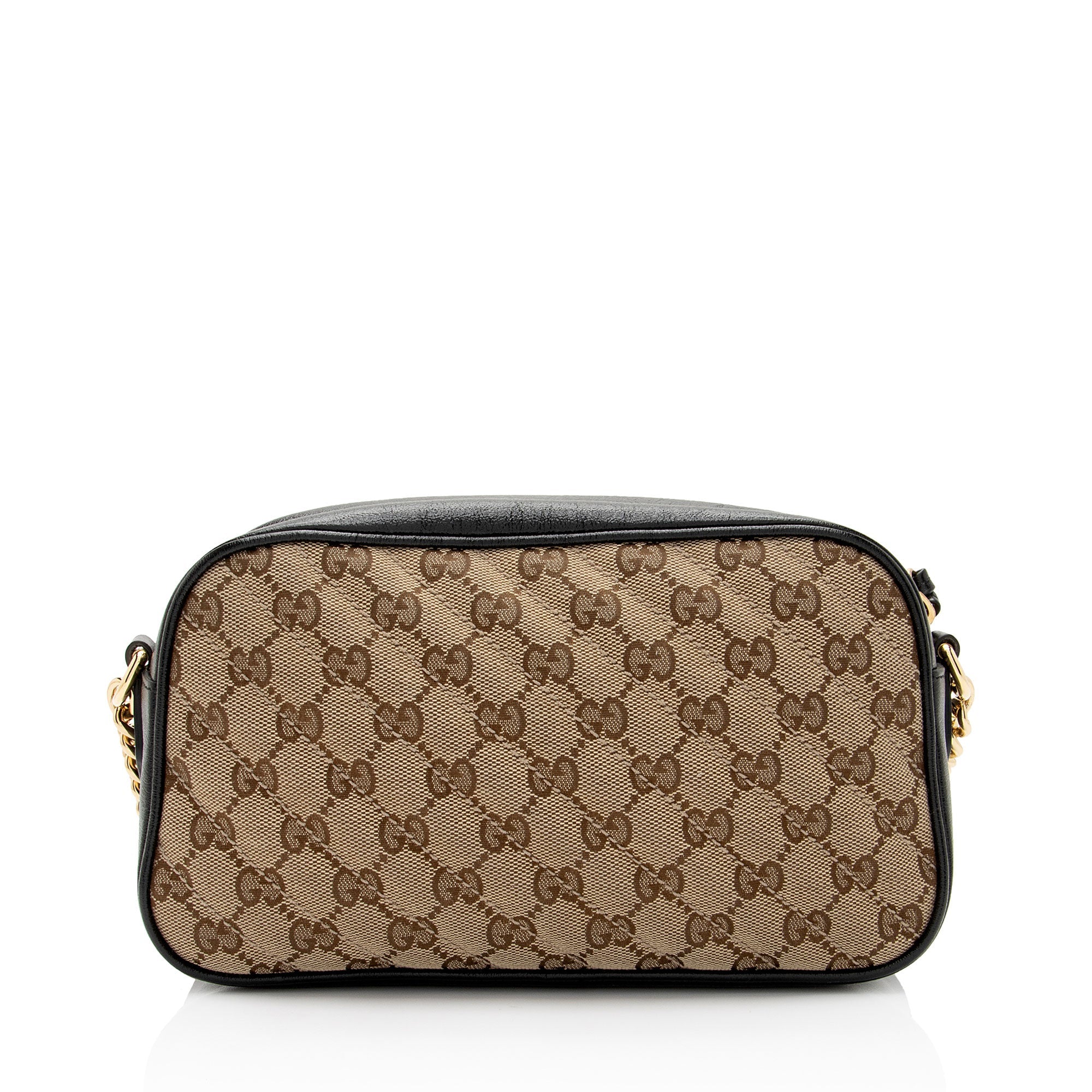 Gucci GG Canvas GG Marmont Small Shoulder Bag (SHF-6MAduD)