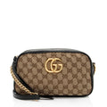 Gucci GG Canvas GG Marmont Small Shoulder Bag (SHF-6MAduD)