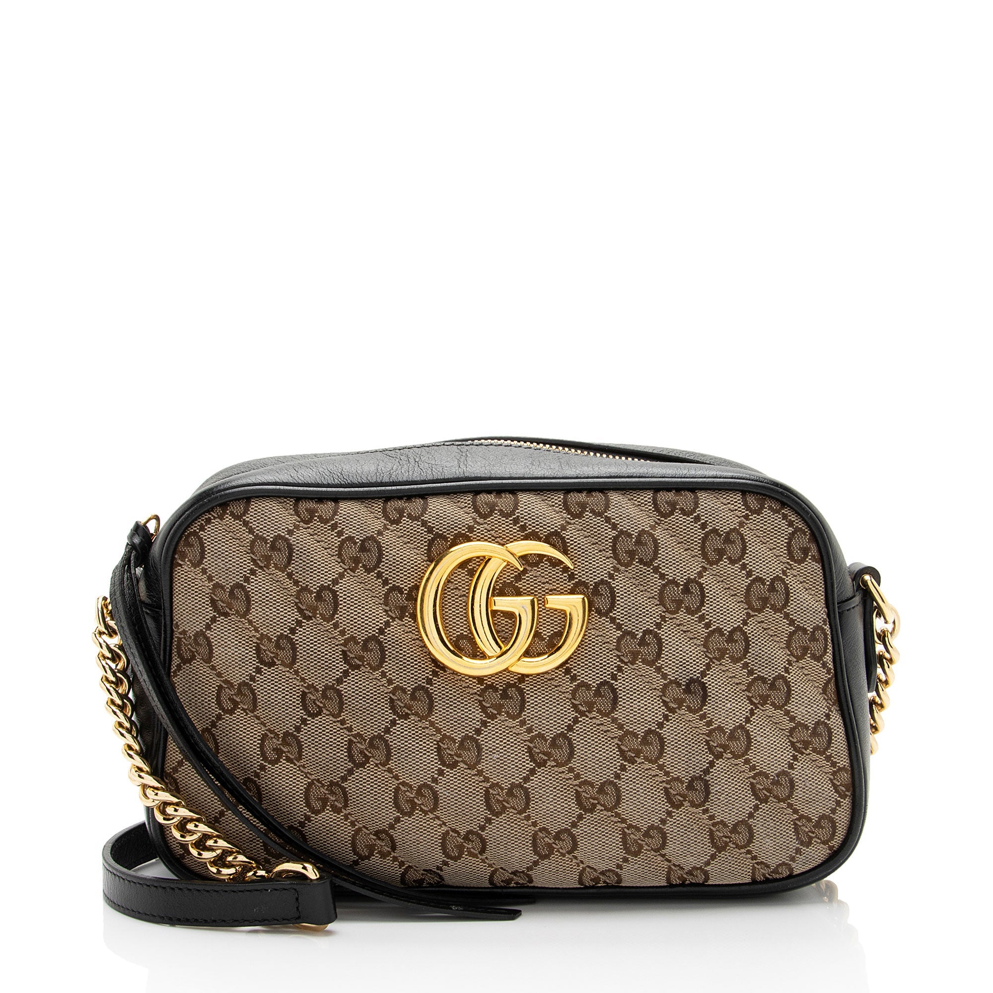 Gucci GG Canvas GG Marmont Small Shoulder Bag (SHF-b59UzC)