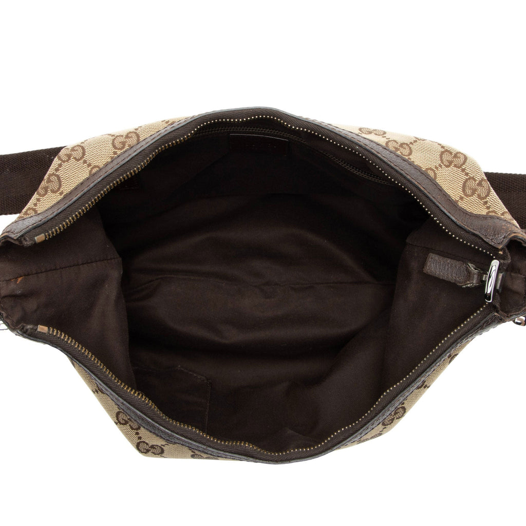 Gucci GG Canvas Half Moon Medium Messenger