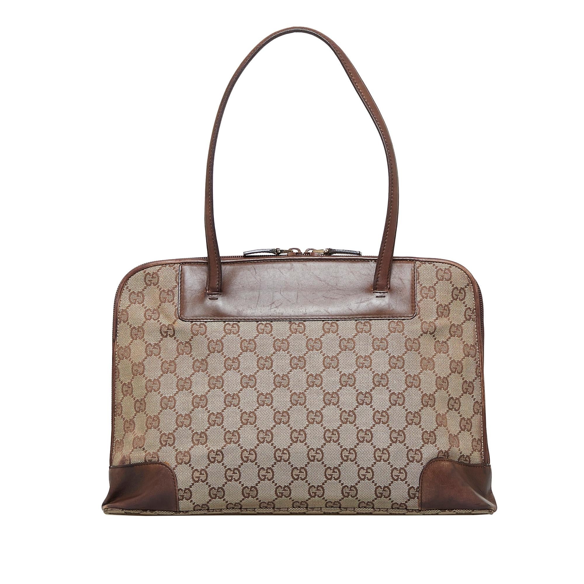 Gucci GG Canvas Handbag (SHG-XM1m6e)