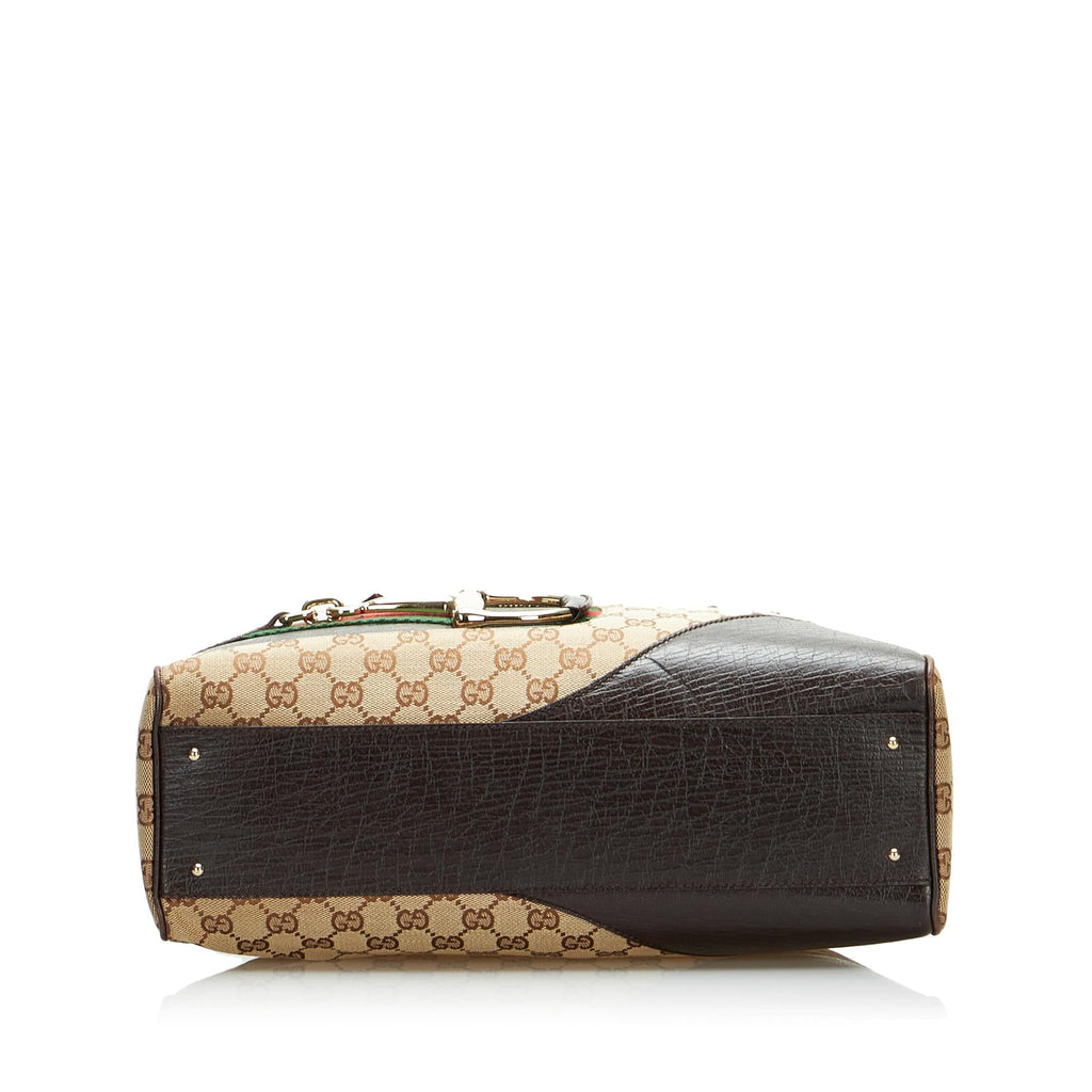 Gucci GG Canvas Hasler Handbag (SHG-7i2EZI)