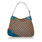 Gucci GG Canvas Hasler Horsebit Shoulder Bag (SHG-34318)