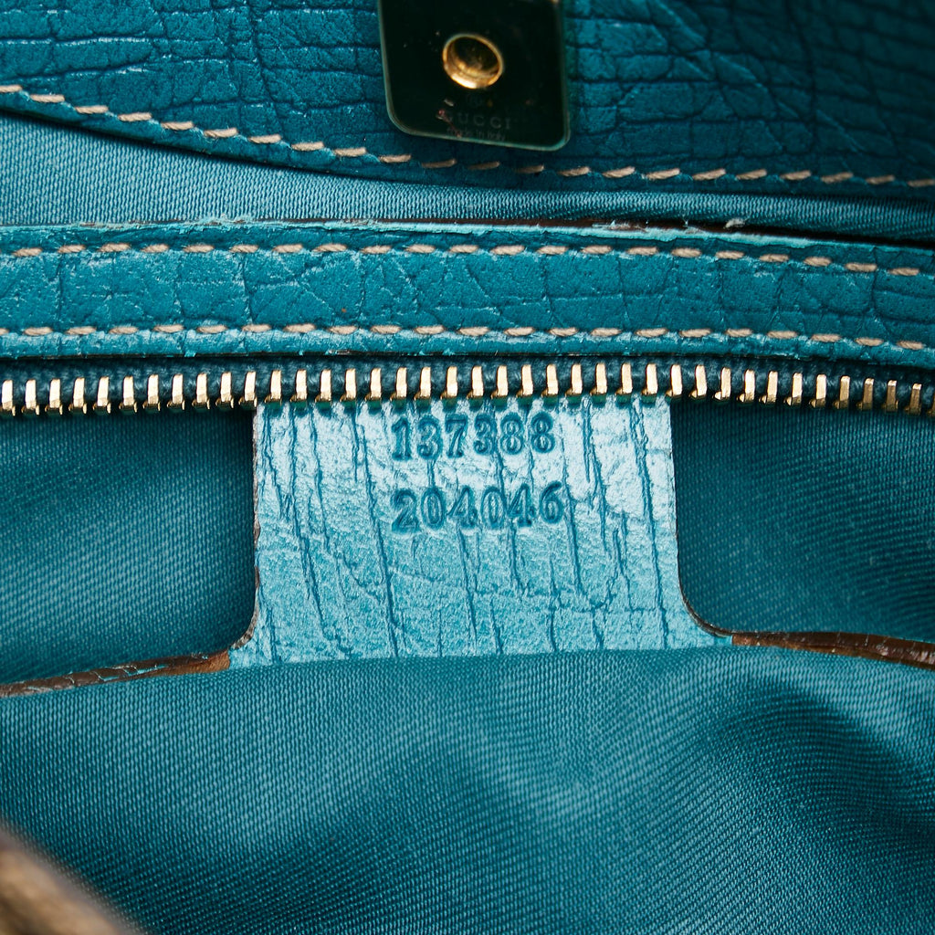 Gucci GG Canvas Hasler Horsebit Shoulder Bag (SHG-34318)