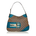 Gucci GG Canvas Hasler Horsebit Shoulder Bag (SHG-34318)