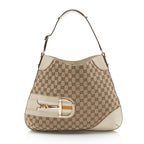 Gucci GG Canvas Hasler Large Shoulder Bag