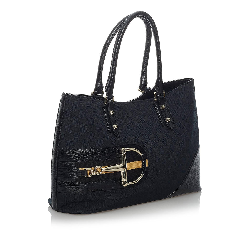 Gucci GG Canvas Hasler Tote Bag (SHG-29653)
