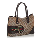 Gucci GG Canvas Hasler Tote Bag (SHG-30923)