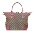 Gucci GG Canvas Heart Bit Satchel (SHG-32482)