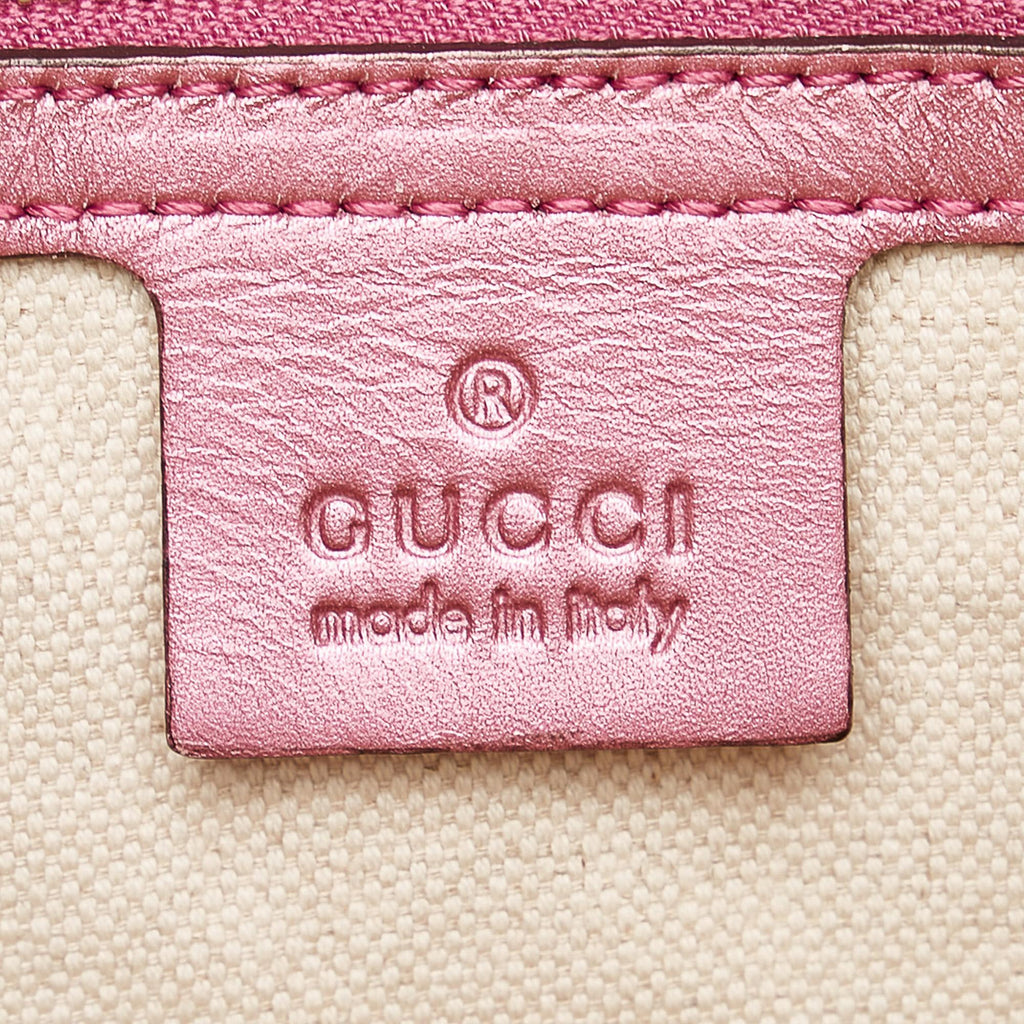 Gucci GG Canvas Heart Bit Satchel (SHG-32482)