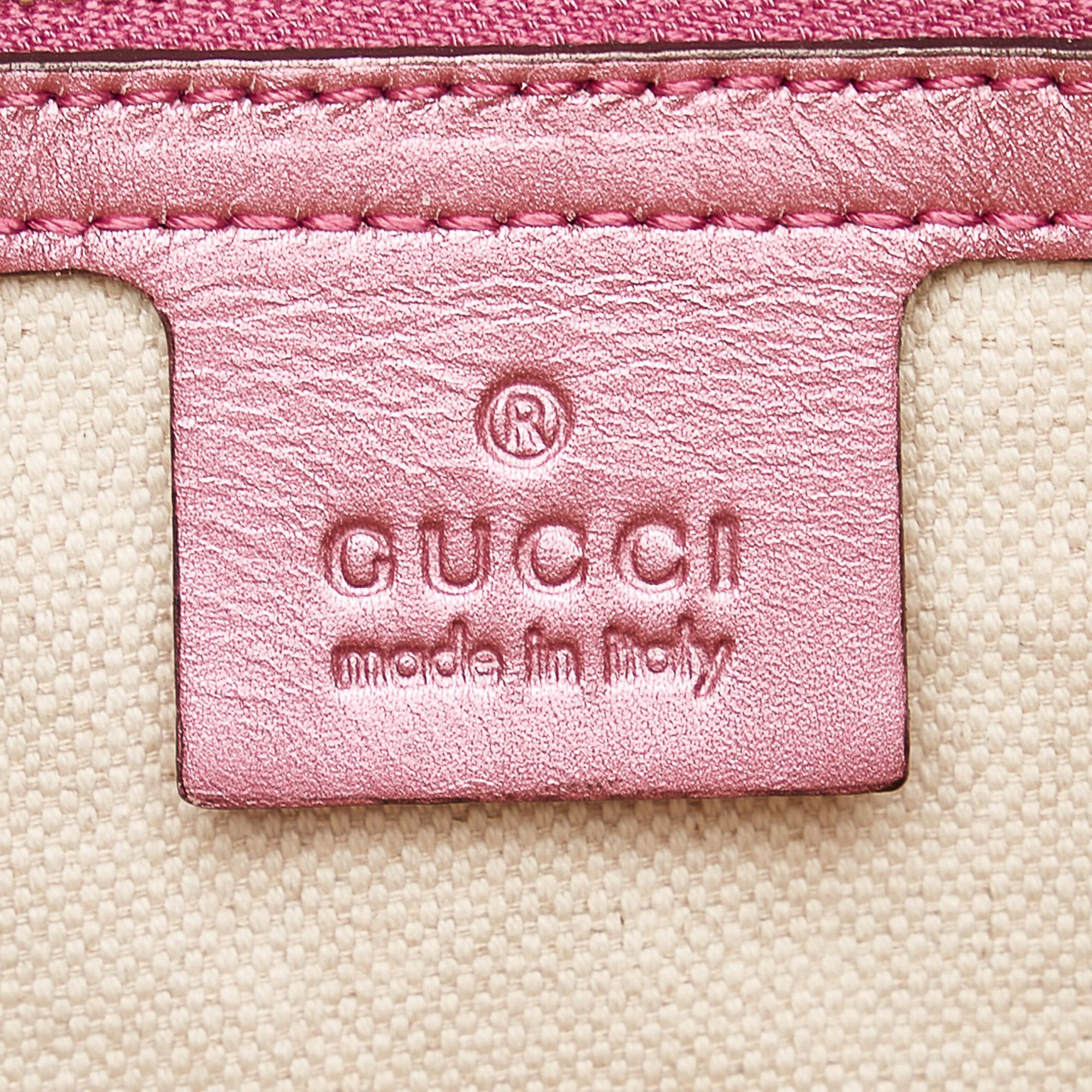 Gucci GG Canvas Heart Bit Satchel (SHG-32482)