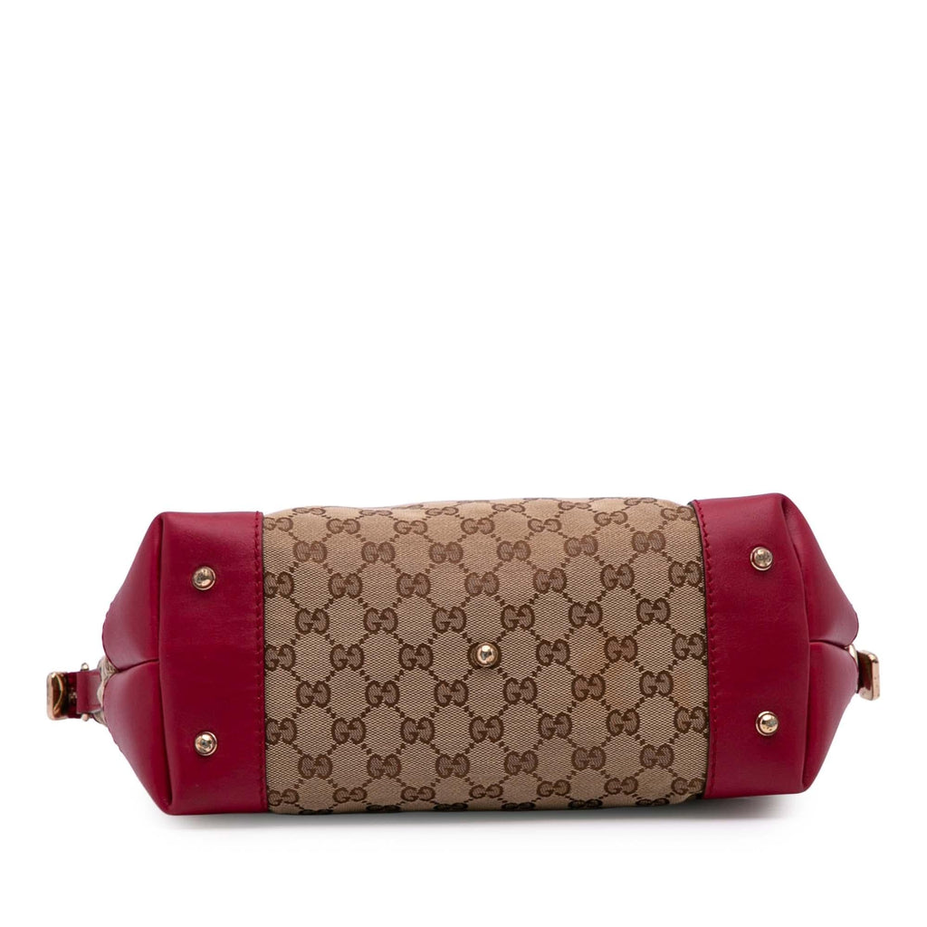 Gucci GG Canvas Heart Bit Satchel