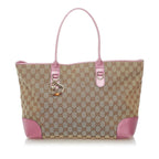 Gucci GG Canvas Heart Bit Tote Bag (SHG-32999)