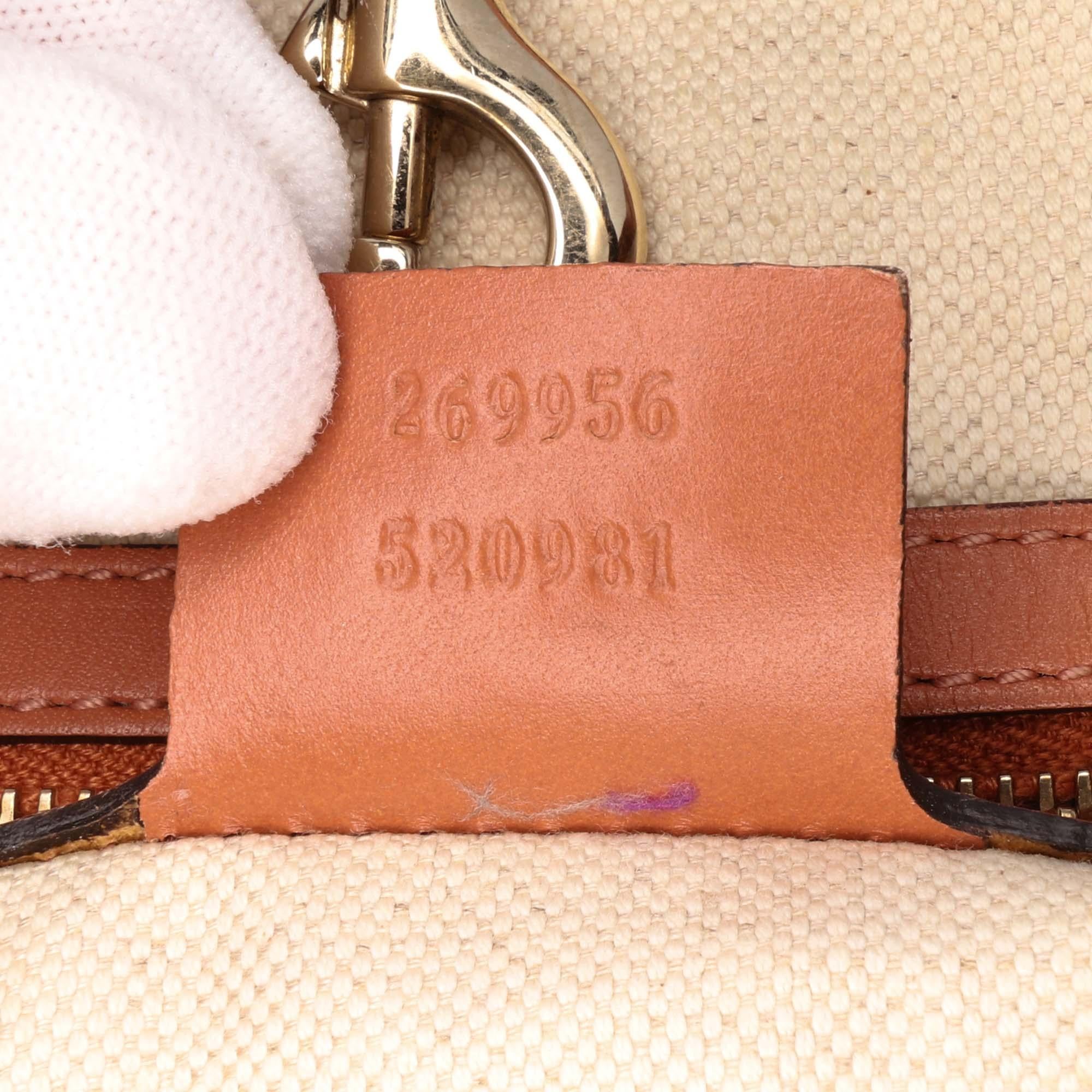 Gucci GG Canvas Heart Bit Tote