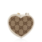 Gucci GG Canvas Heart Coin Pouch (SHF-8ldoVR)