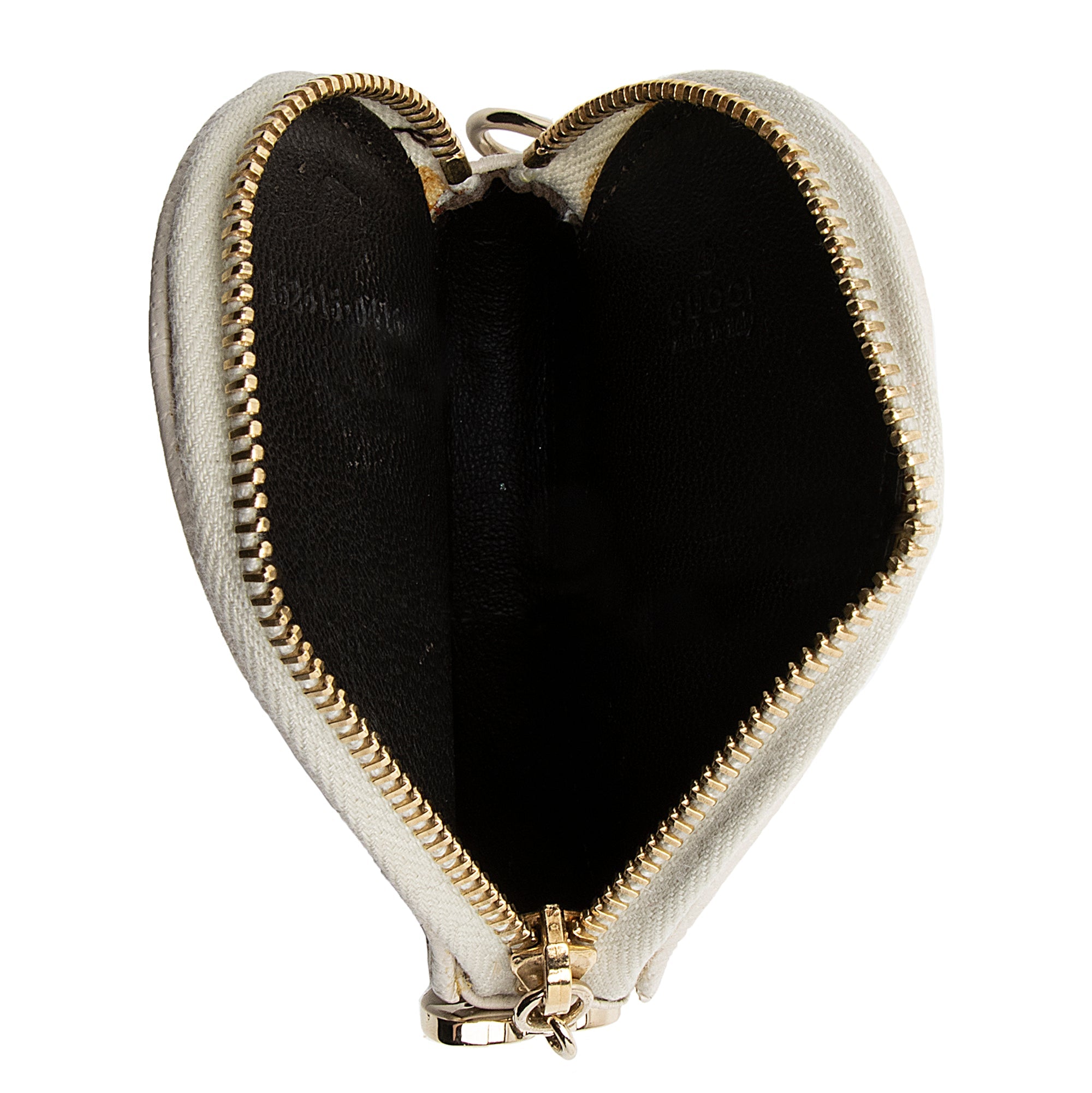 Gucci GG Canvas Heart Coin Pouch (SHF-8ldoVR)