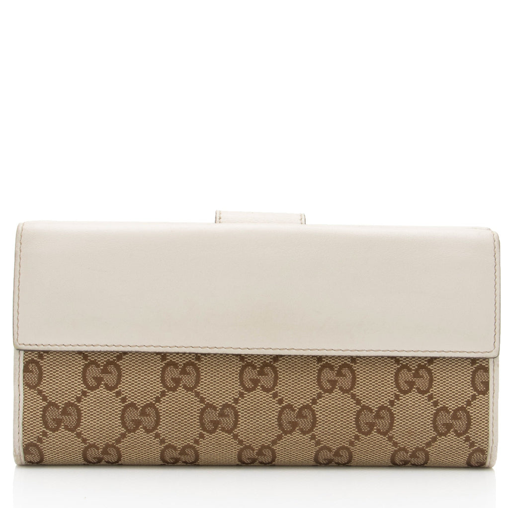Gucci GG Canvas Heart Script Continental Wallet (SHF-6kTDdx)