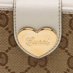 Gucci GG Canvas Heart Script Continental Wallet (SHF-6kTDdx)