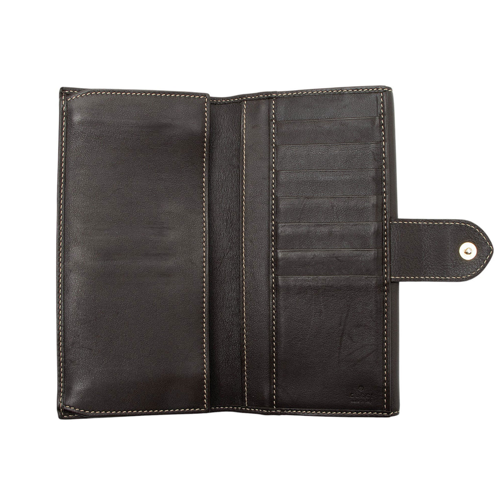 Gucci GG Canvas Heart Script Continental Wallet