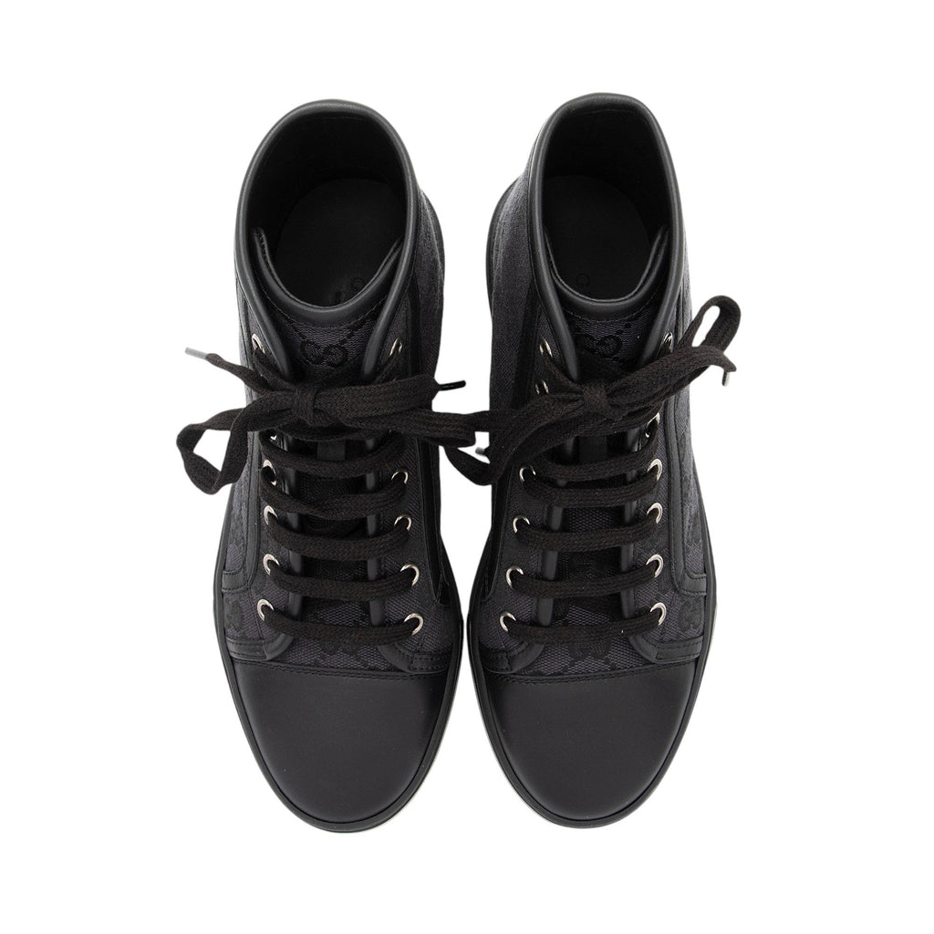 Gucci GG Canvas High Top Sneakers - Size 5.5 / 35.5