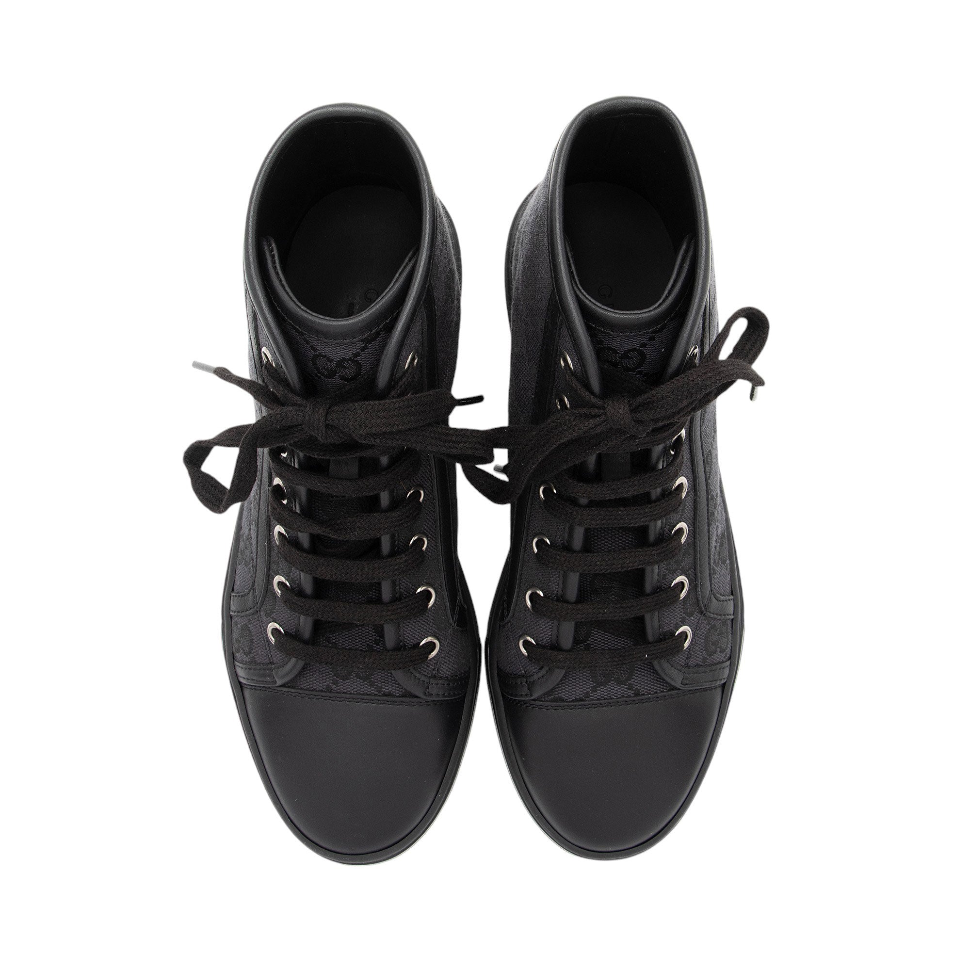 Gucci GG Canvas High Top Sneakers - Size 5.5 / 35.5