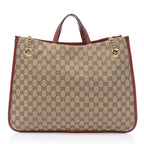 Gucci GG Canvas Horsebit 1955 Chain Large Tote