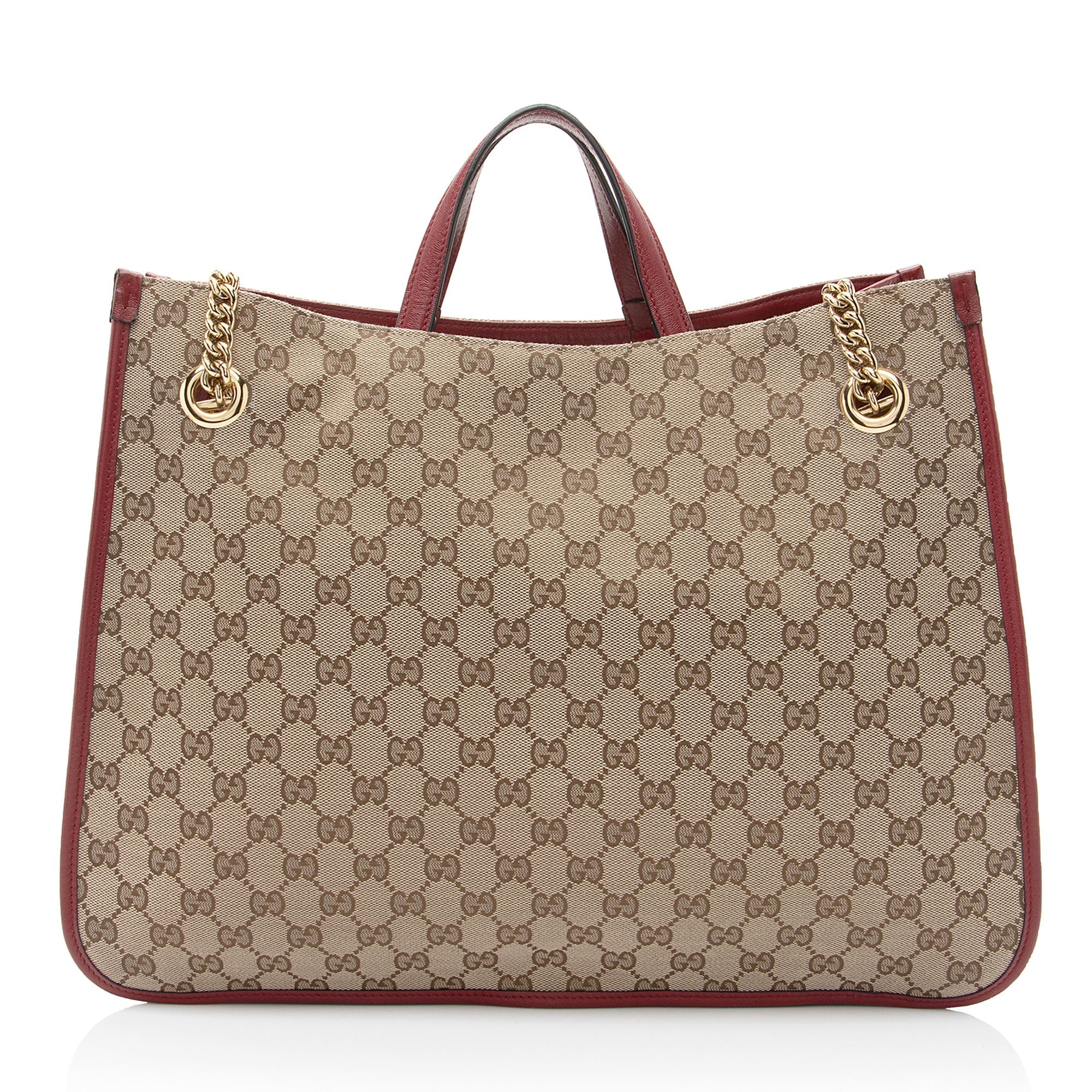 Gucci GG Canvas Horsebit 1955 Chain Large Tote