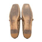 Gucci GG Canvas Horsebit Ballet Flats - Size 8.5 / 38.5