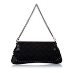 Gucci GG Canvas Horsebit Chain Baguette (SHG-uZLe9a)