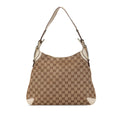 Gucci GG Canvas Horsebit Creole Hobo Bag (SHG-W6hAf3)