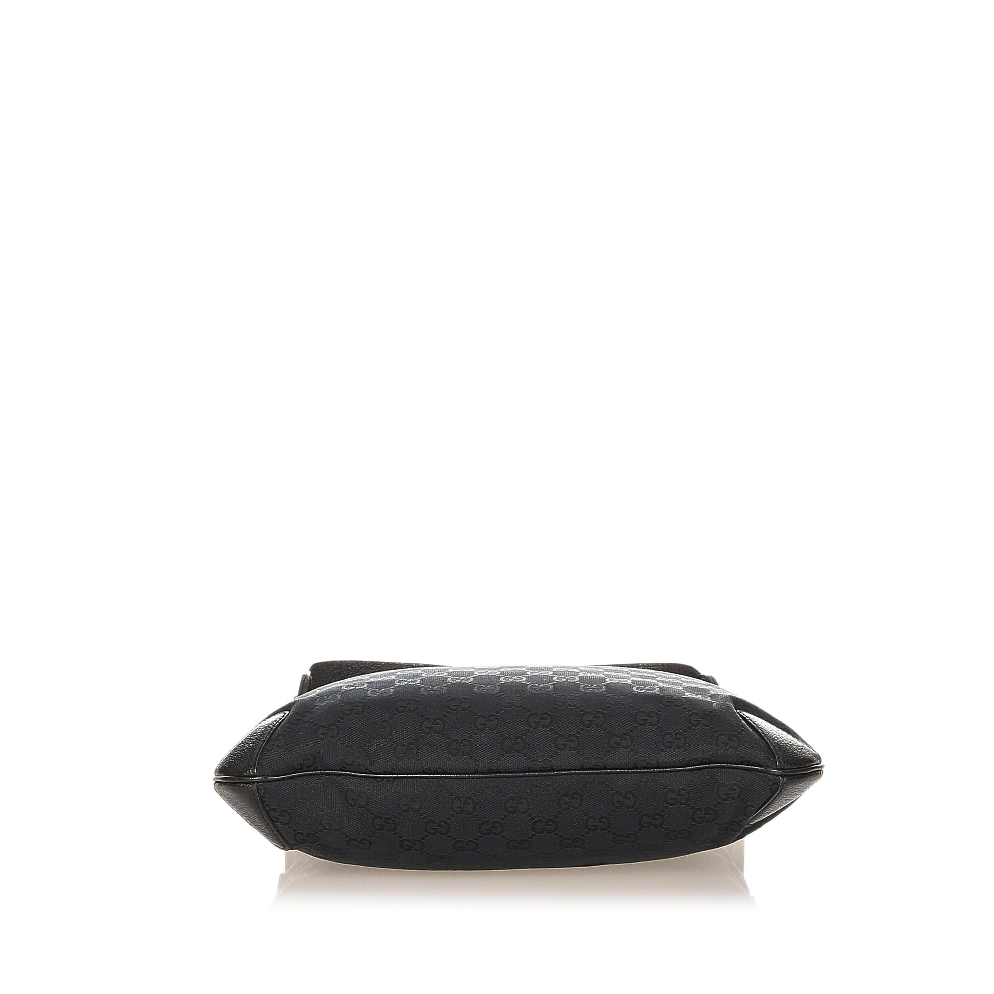 Gucci GG Canvas Horsebit Creole Shoulder Bag (SHG-32128)