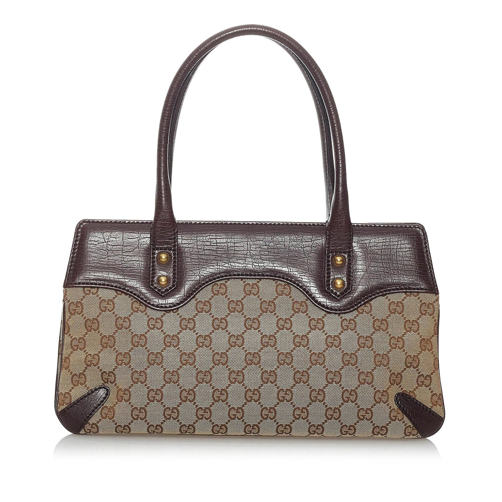 Gucci GG Canvas Horsebit Handbag (SHG-29601)