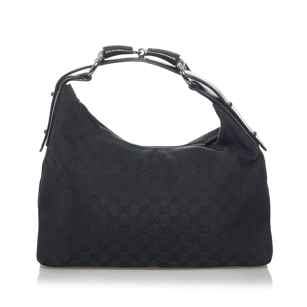 Gucci GG Canvas Horsebit Hobo Bag (SHG-34117)