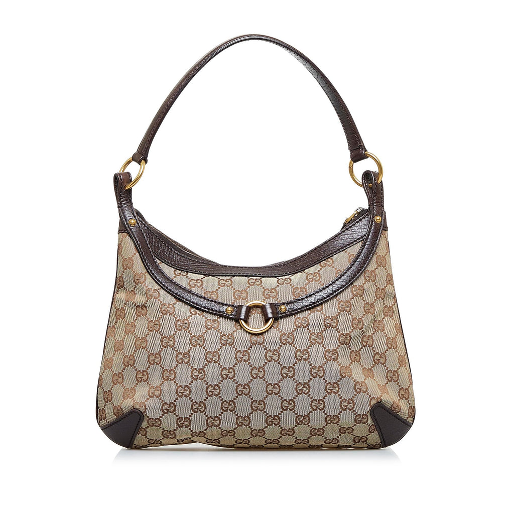 Gucci GG Canvas Horsebit Hobo Bag (SHG-3vKr0U)