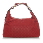 Gucci GG Canvas Horsebit Hobo Handbag (SHG-30289)
