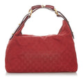 Gucci GG Canvas Horsebit Hobo Handbag (SHG-30289)