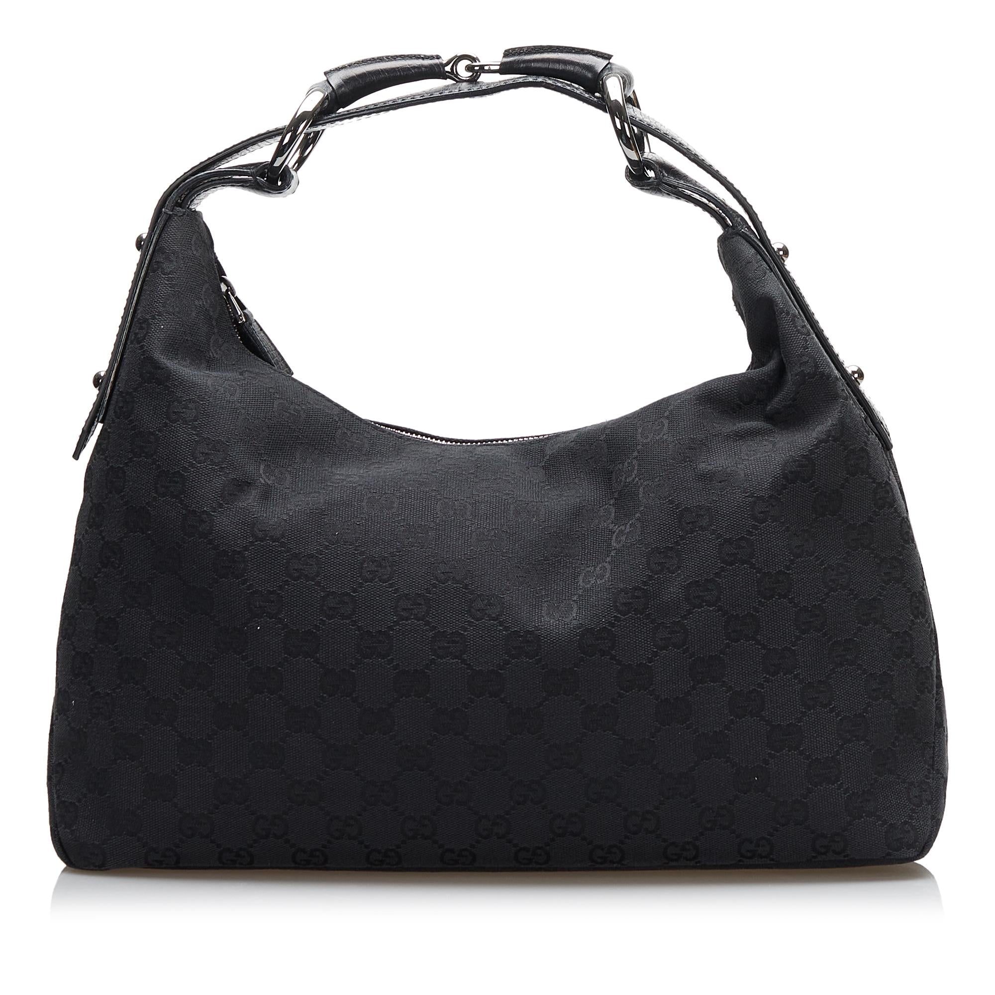 Gucci GG Canvas Horsebit Hobo (SHG-36979)