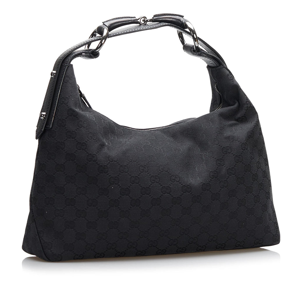 Gucci GG Canvas Horsebit Hobo (SHG-36979)