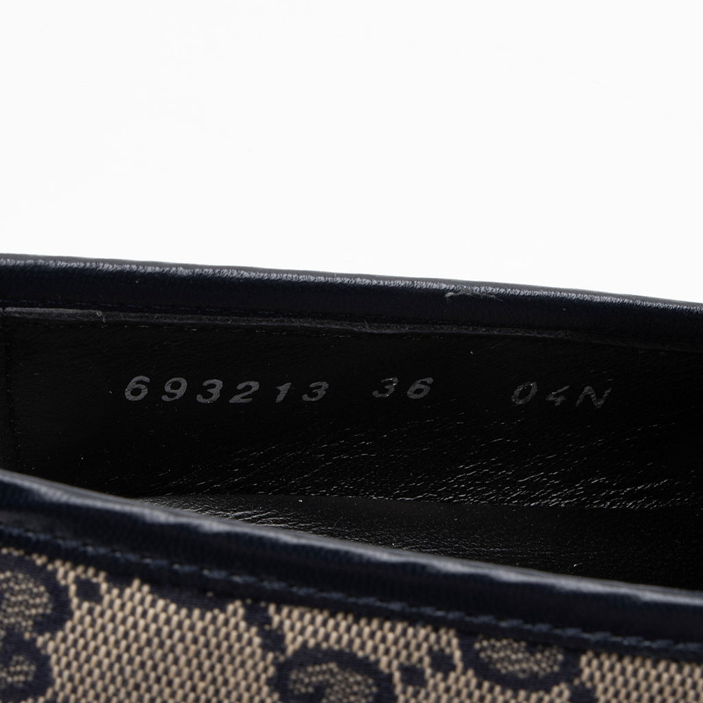 Gucci GG Canvas Horsebit Jordaan Loafers - Size 6 / 36