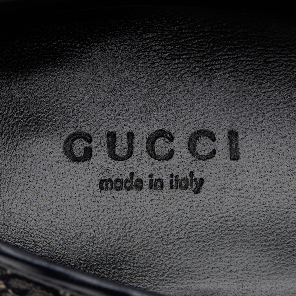 Gucci GG Canvas Horsebit Jordaan Loafers - Size 6 / 36