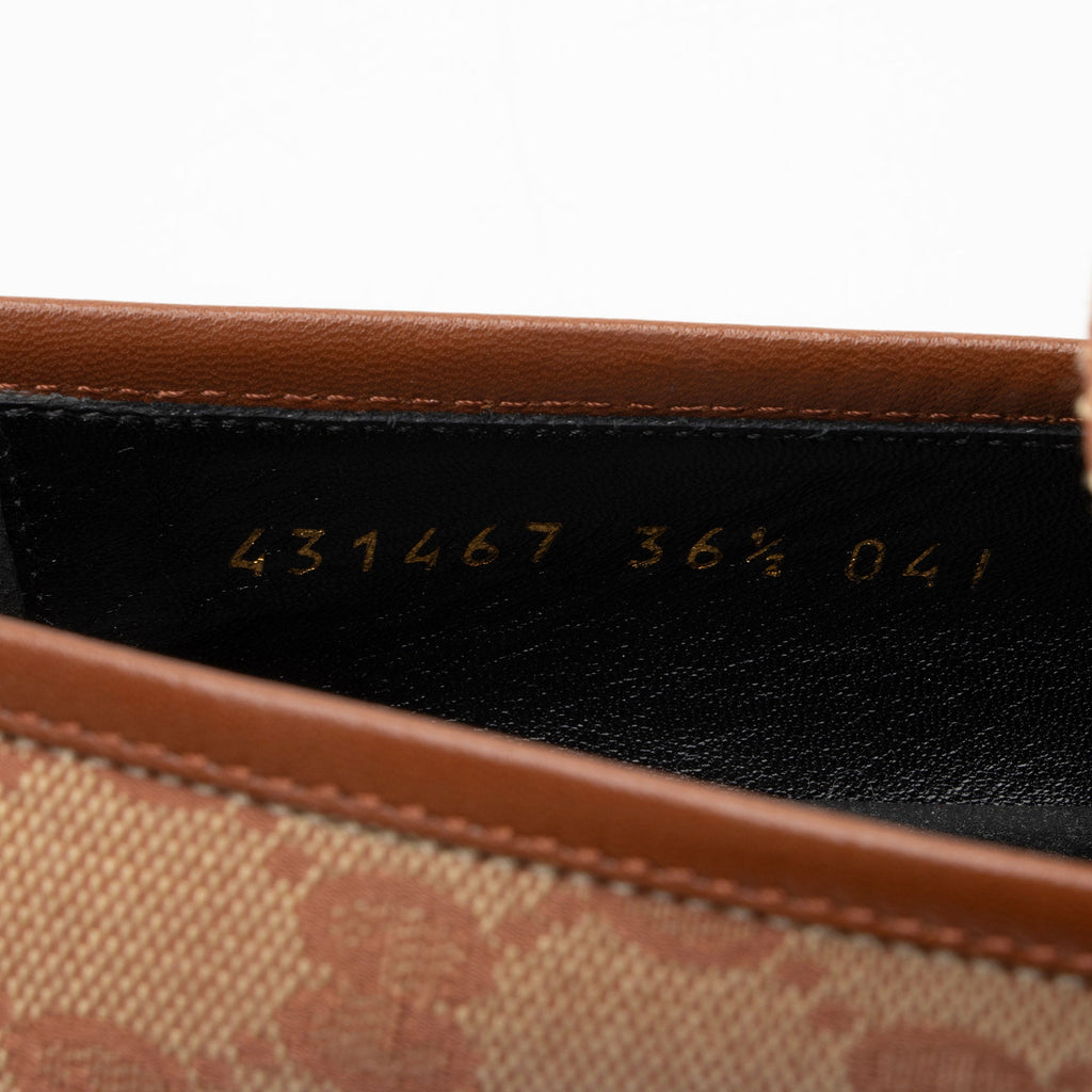 Gucci GG Canvas Horsebit Jordaan Loafers - Size 6.5 / 36.5 - FINAL SALE (SHF-DyXTtO)