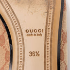 Gucci GG Canvas Horsebit Jordaan Loafers - Size 6.5 / 36.5 - FINAL SALE (SHF-DyXTtO)