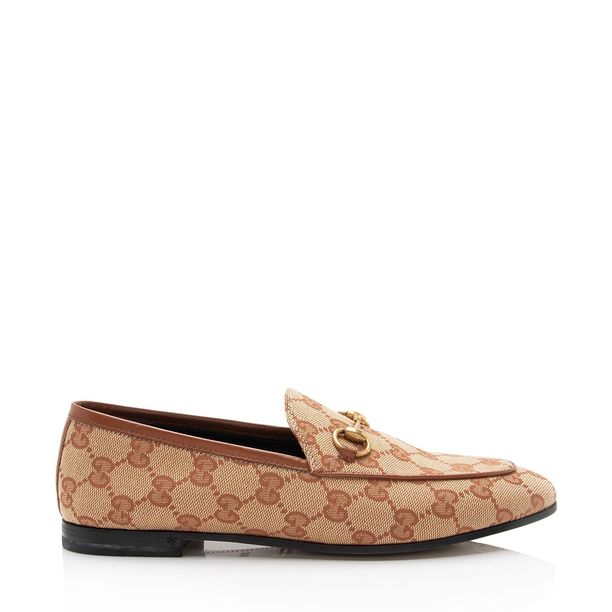 Gucci GG Canvas Horsebit Jordaan Loafers - Size 6.5 / 36.5 - FINAL SALE (SHF-DyXTtO)